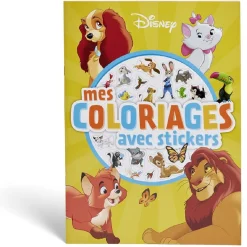Gifi Cahier de coloriage Disney avec stickers - Animaux