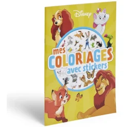 Gifi Cahier de coloriage Disney avec stickers - Animaux