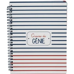 Cahier de texte à spirales rayures*Gifi Hot