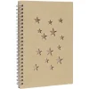 Cahier en kraft avec étoiles A5 140 pages*Gifi Clearance