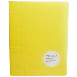 Cahier grands carreaux couverture rigide 96 pages 17x22cm x5*Gifi Online