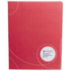 Cahier grands carreaux couverture rigide 96 pages 17x22cm x5*Gifi Online