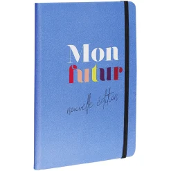Cahier élastique latéral inscription Mon futur format A5 bleu 160 pages*Gifi Hot