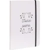 Cahier élastique latéral inscription Tout un poème A5 blanc 160 pages*Gifi Outlet