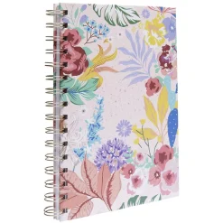 Cahier à spirales motif floral A5 140 pages*Gifi Online