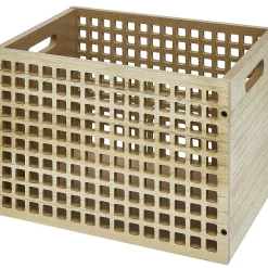 Caisse de rangement en bois 35x24xH25cm*Gifi Best