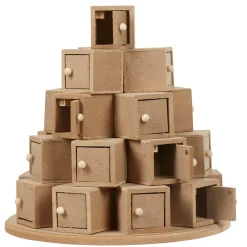 Gifi Calendrier de l'avent tour en bois