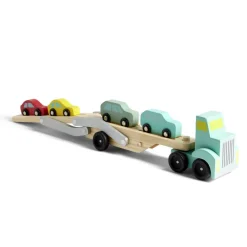 Gifi Eveil<Camion transporteur 4 voitures en bois