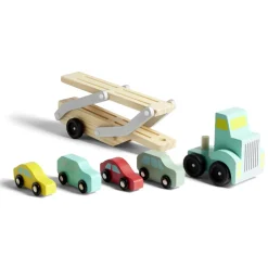 Gifi Eveil<Camion transporteur 4 voitures en bois