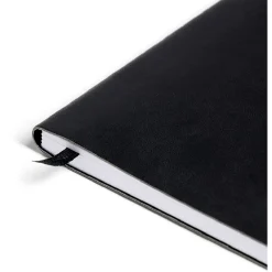 Carnet A5 noir mat à lignes 160 pages 15x21cm*Gifi Online