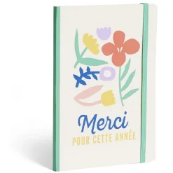 Carnet 80 pages format A5 Merci pour cette année - 4 modèles*Gifi Sale