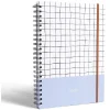 Carnet spirale A4 avec élastique 21x29cm couverture quadrillée 200 pages*Gifi New