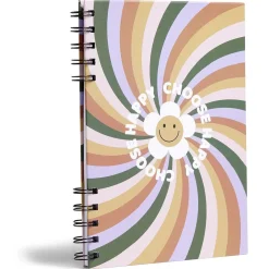 Carnet spirale A5 à lignes Happy Choose 160 pages*Gifi Online