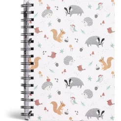 Carnet spirale A5 à lignes thème animaux forêt 160 pages*Gifi Outlet