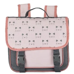 Clearance Gifi Cartable maternelle design chat rose gris