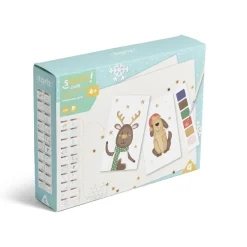Gifi Carte de Noël x20 avec peinture à l'eau