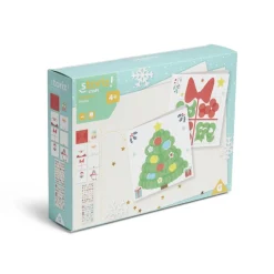 Gifi Carte de Noël x6 à confectionner avec tampons et stickers