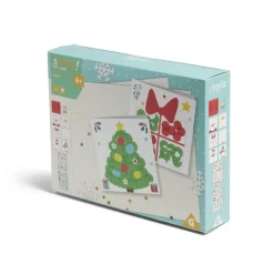 Gifi Carte de Noël x6 à confectionner avec tampons et stickers