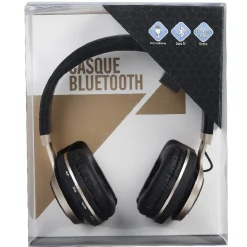 Casque Bluetooth doré et noir*Gifi Best