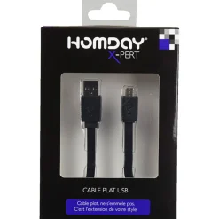 Câble plat USB*Gifi Outlet