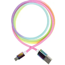 Câble USB-C multicolore charge et transfert de données*Gifi Best