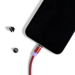 Câble USB magnétique 3en1 USB-C microUSB lightning 1m*Gifi New