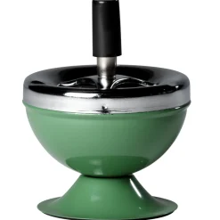 Cendrier poussoir vert*Gifi Discount