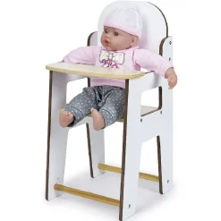 Gifi Jeux D'Imagination Et D'Imitation<Chaise haute en bois pour poupon