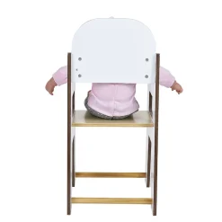 Gifi Jeux D'Imagination Et D'Imitation<Chaise haute en bois pour poupon