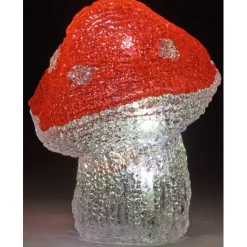 Gifi Champignon lumineux multicolore h. 14 cm