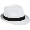 New Gifi Chapeau Panama avec ruban
