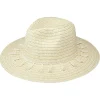 Hot Gifi Chapeau été beige avec ruban homme et femme
