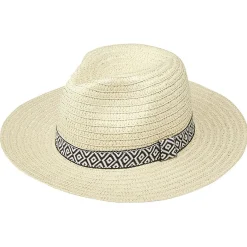 Hot Gifi Chapeau été beige avec ruban homme et femme
