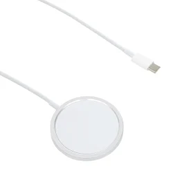 Chargeur magnétique iPhone charge rapide Ø5,6cm blanc*Gifi Sale