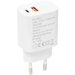 Chargeur USBC USB blanc*Gifi Discount