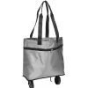 Gifi Chariot de course cabas 2-en-1 gris
