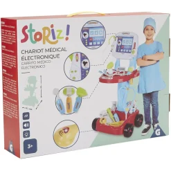 Gifi Jeux D'Imagination Et D'Imitation<Chariot de docteur avec moniteur électronique