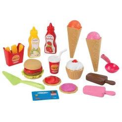 Gifi Jeux D'Imagination Et D'Imitation<Chariot foodtruck Ecoiffier 29 pièces