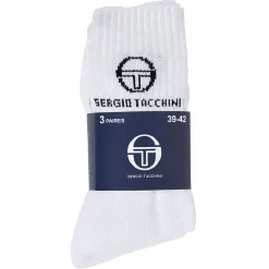 Discount Gifi Chaussette de sport Sergio Tacchini coton blanc x3