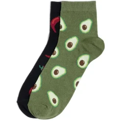 Best Gifi Chaussettes basses dépareillées motif piment/avocat - T41/45