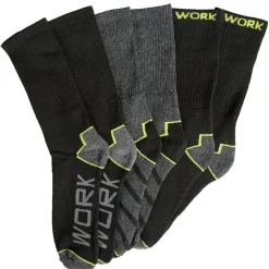 Outlet Gifi Chaussettes de travail x3 homme noir