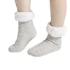 Discount Gifi Chaussettes d'intérieur doublées peluche gris TU