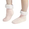 Outlet Gifi Chaussettes d'intérieur doublées peluche noir TU