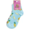 Hot Gifi Chaussettes dépareillées basses motif pastèque/ananas - T36/40