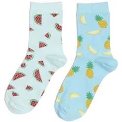 Clearance Gifi Chaussettes dépareillées motif pastèque/ananas - T36/40