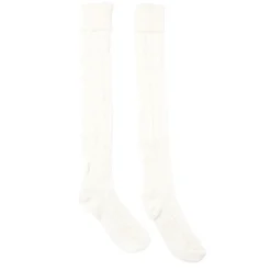 Online Gifi Chaussettes hautes style tricot femme grises ou blanches