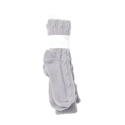 Online Gifi Chaussettes hautes style tricot femme grises ou blanches