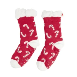 Discount Gifi Chaussettes Noël mixte motif sucre d'orge rouges et blanches T36 à 45