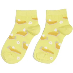 Sale Gifi Chaussettes originales basses motif tarte au citron jaune - T36/40