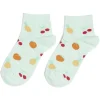 Gifi Chaussettes originales basses motif pêche/ananas/cerise - T36/40